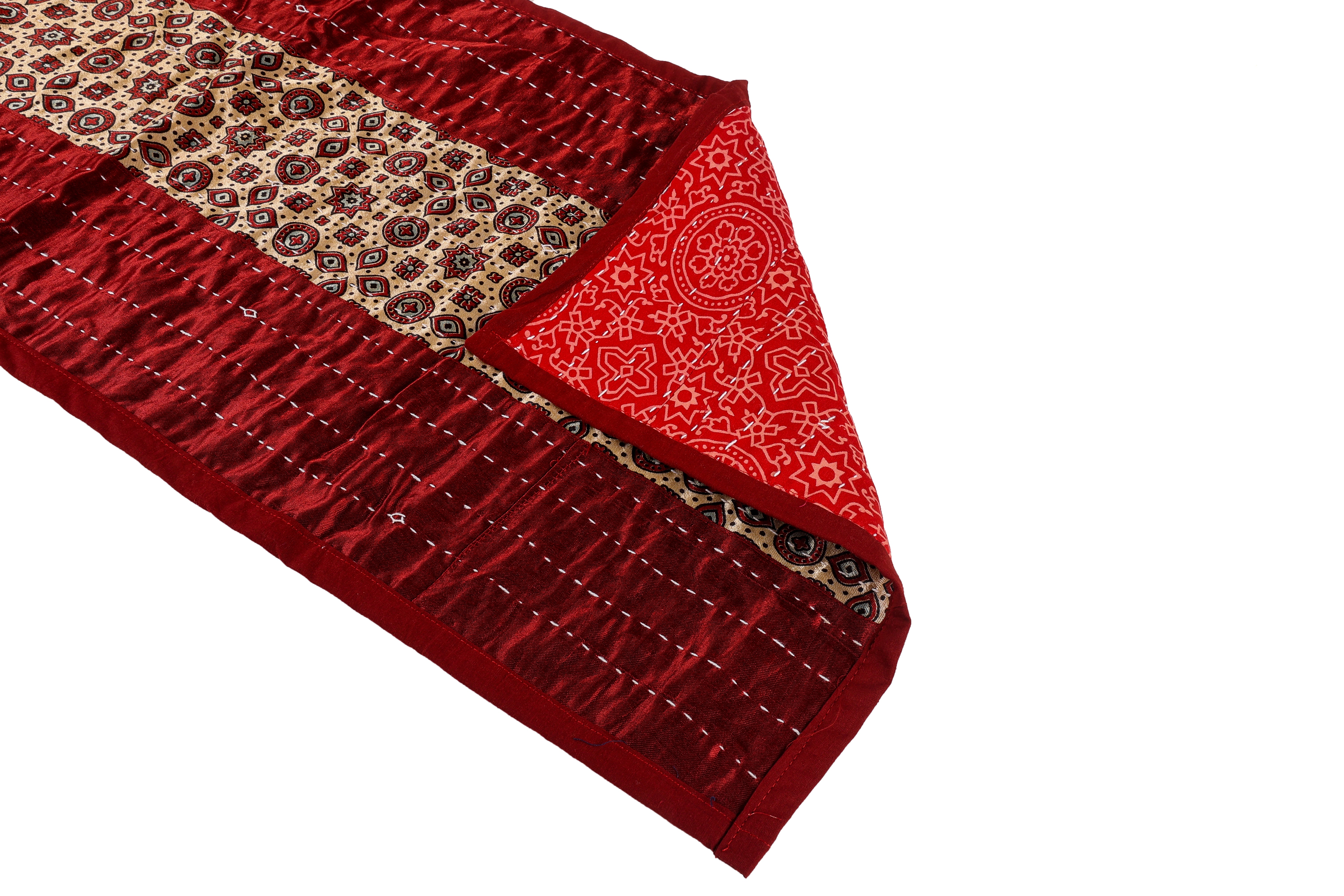 Rajwadi Maroon Table Runner