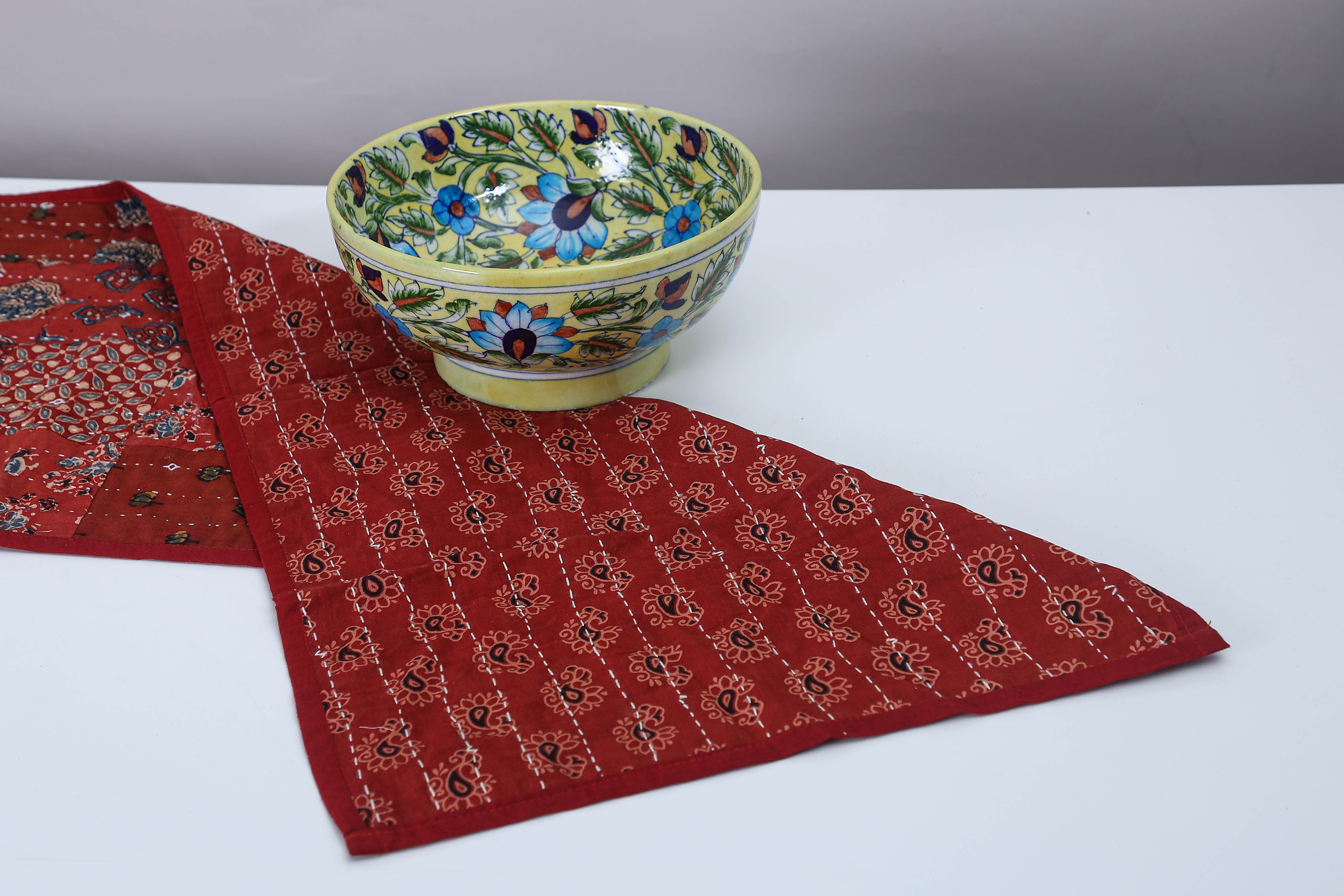 Maroon Pancham Table Runner