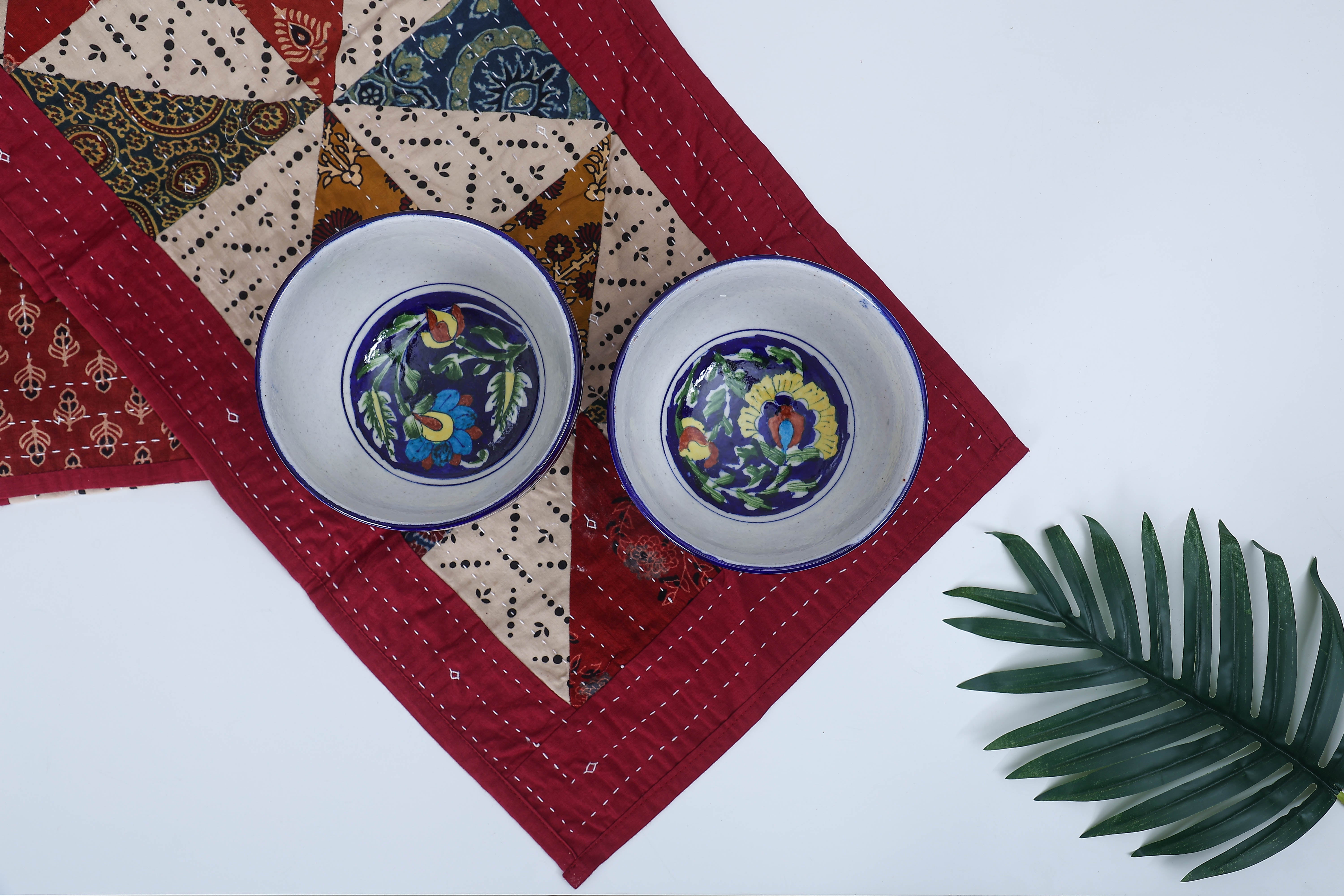 Maroon Barfi Table Runner