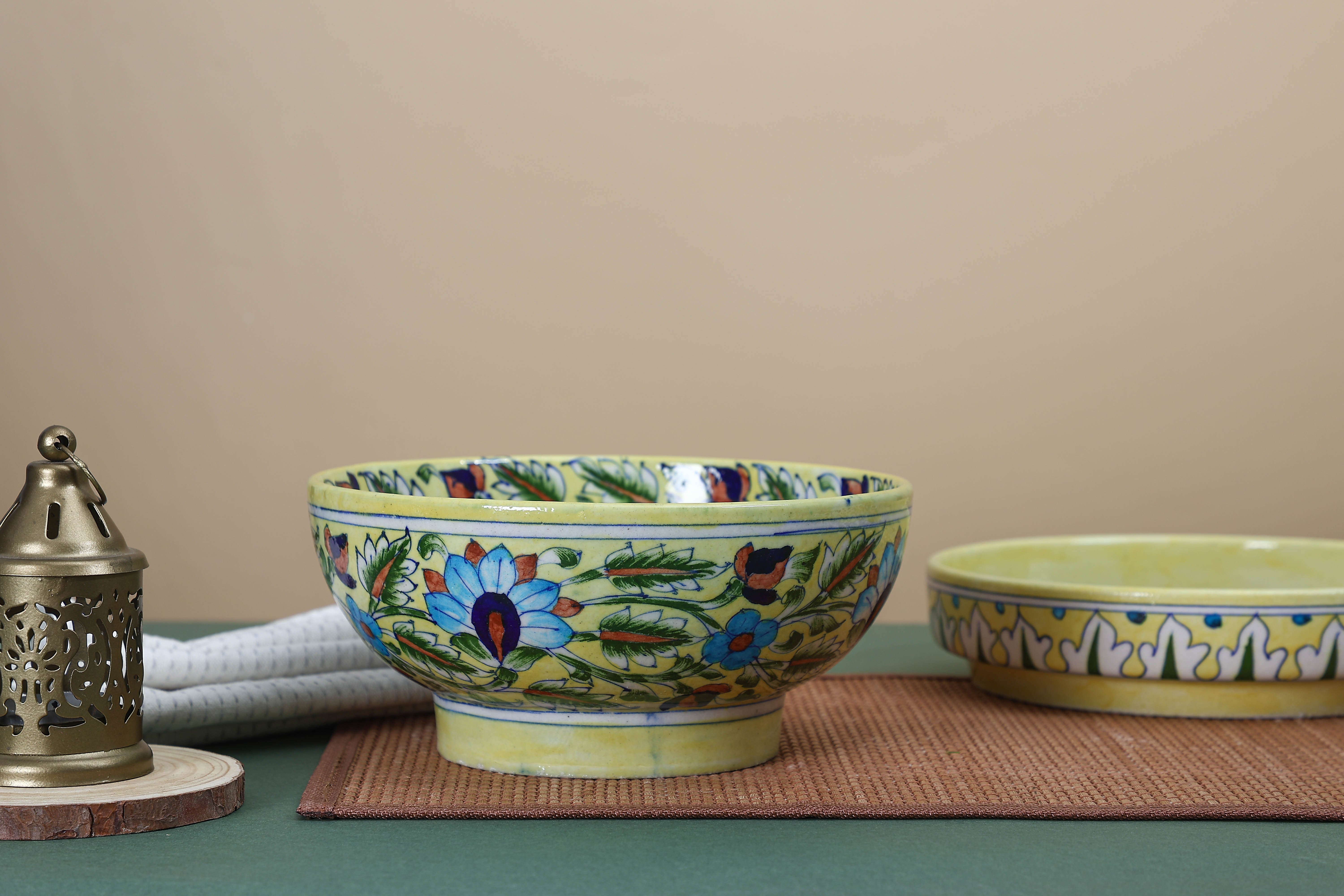 Peeli Phulkari Bowl